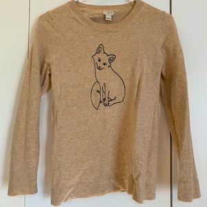 Adorable Jcrew Fox Sweater